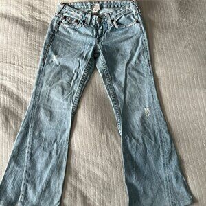 🛍️ True Religion Joey Low Rise Flare Jeans – Size 30, Inseam 28” 🛍️